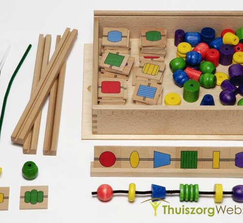 Perlo - kralenrijgoefening