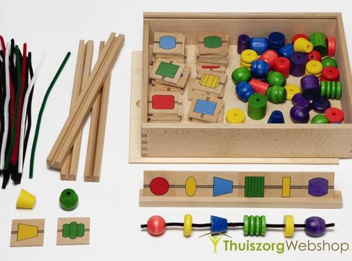 Perlo - kralenrijgoefening