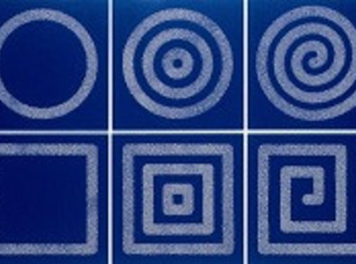 Tastplaten met zandstructuur