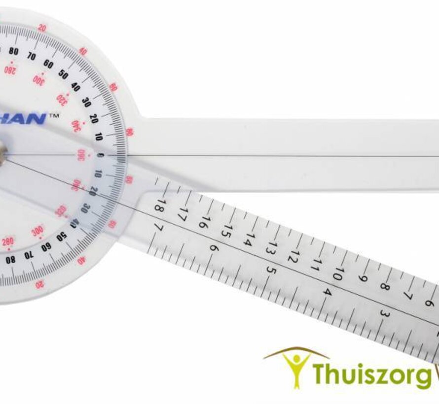 Goniometer transparant