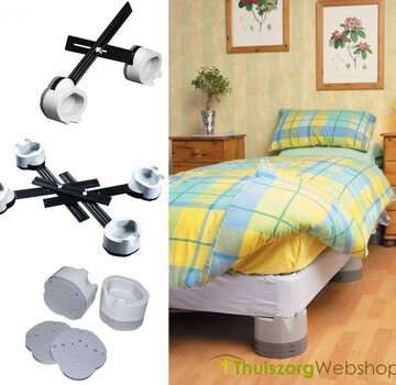 Gelinkte meubelverhogers in hoogte instelbaar