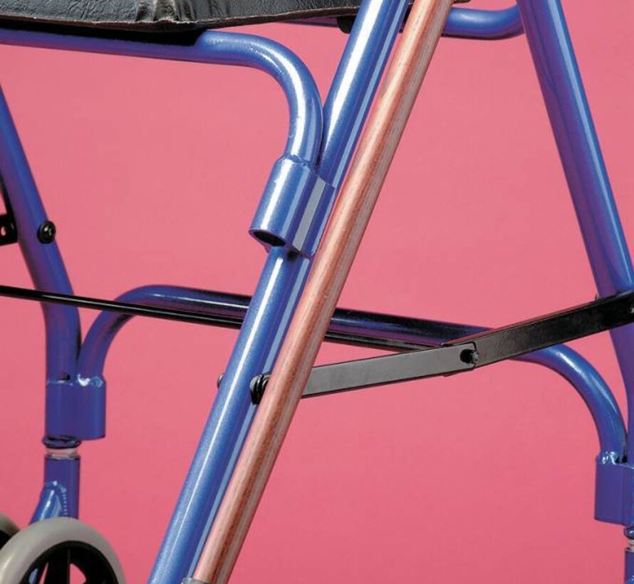 Stokhouder voor rolstoel of rollator