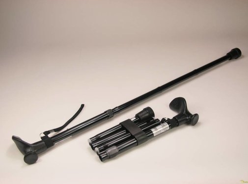 Wandelstok opvouwbaar met anatomische handgreep