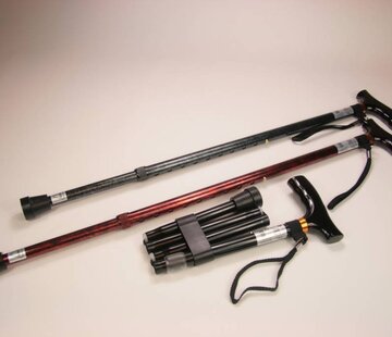 Wandelstok met houten handgreep Premium