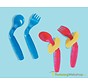 Gebogen lichtgewicht kinderbestek easi eaters (lepel+vork)
