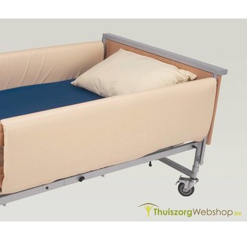 Bekleding voor bedhek volle lengte, beige vinyl