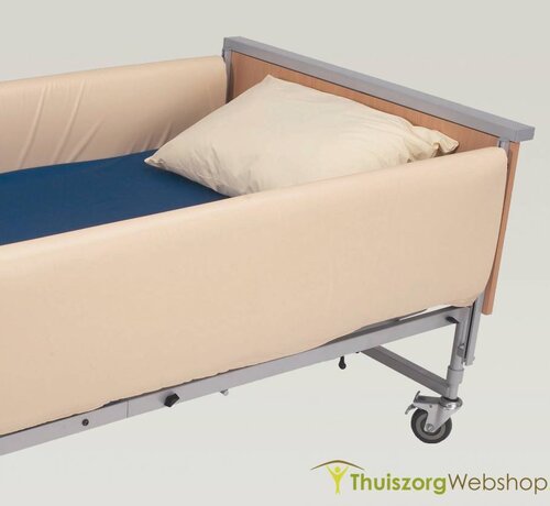 Bekleding voor bedhek volle lengte, beige vinyl