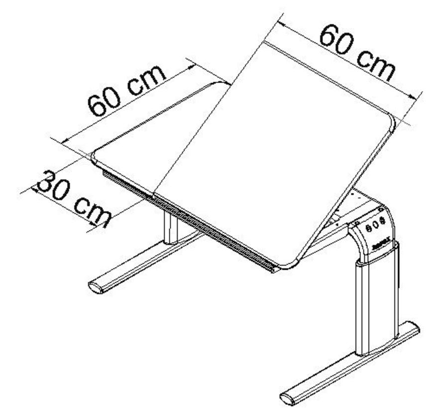 Hoog-laagtafel Ropox Vision 90/60 cm