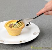 Ergonomische inox vork/mes combinatie
