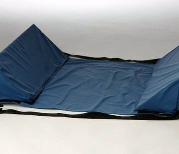 Wiggen voor zijdelingse ondersteuning in bed, met klittenband