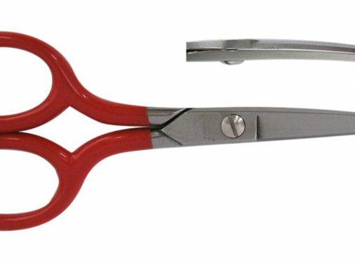 Gebogen schaar voor thermoplast