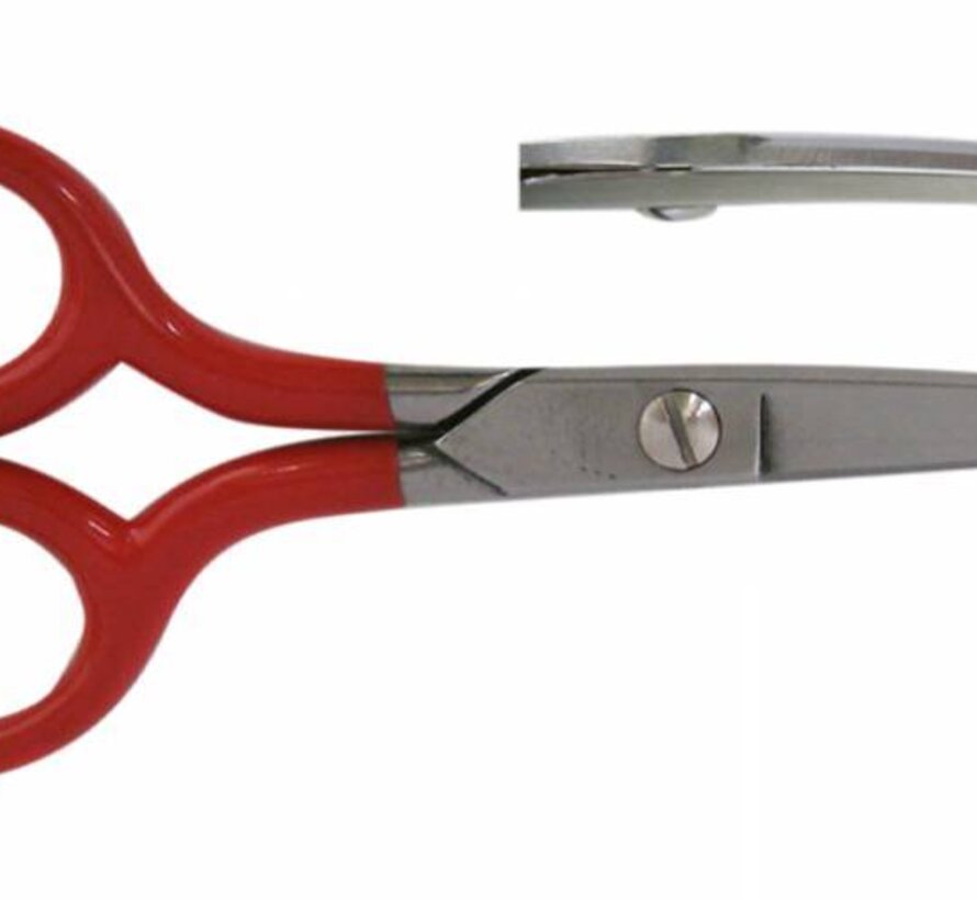 Gebogen schaar voor thermoplast