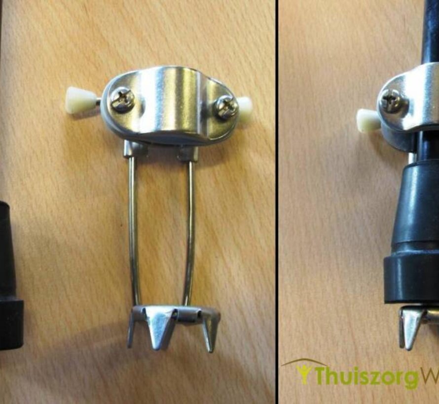 Ijsdop met 5 pinnen voor wandelstok of kruk