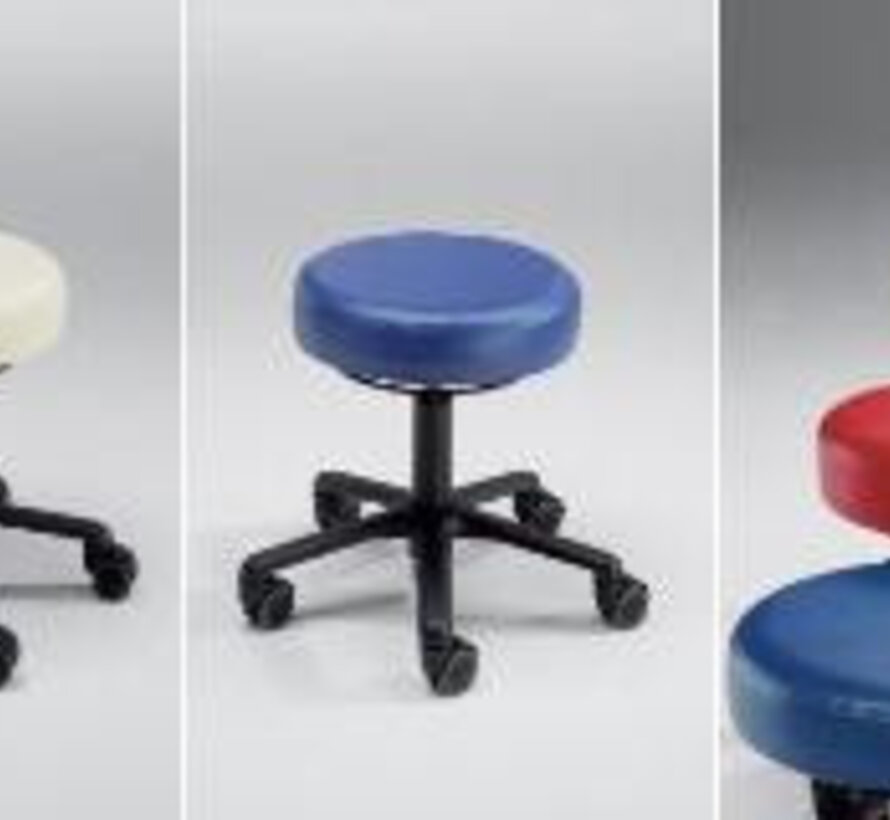 Werkkruk Taxi met 5 wielen en zachte zitting