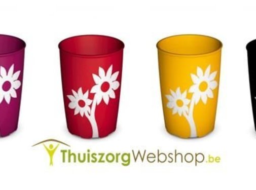 Bloemenbeker antislip Ornamin