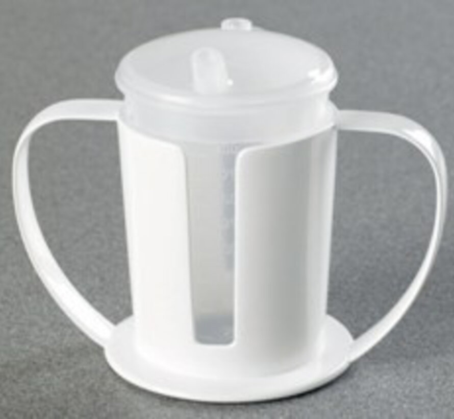 Bekerhouder met 2 bekers en 2 tuitjes