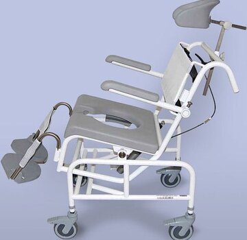 Hooglaag kantelbare po/douchestoel 2-gas-tip kind