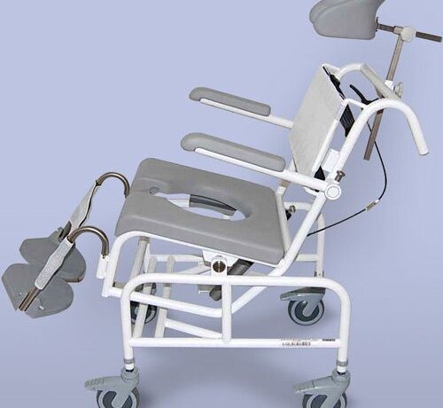 Hooglaag kantelbare po/douchestoel 2-gas-tip kind