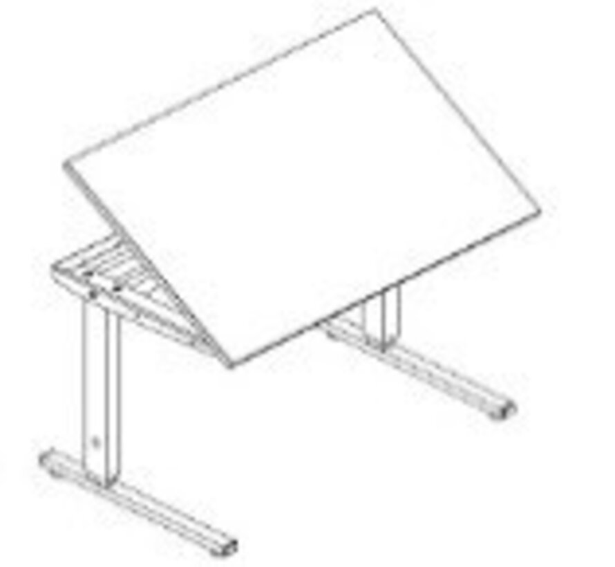 Hoog-laagtafel Ropox Ergobasic, hoogte 56-90 cm