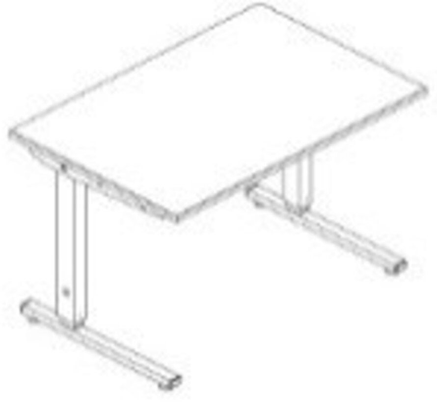 Hoog-laagtafel Ropox Ergobasic, hoogte 56-90 cm
