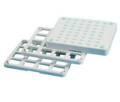 Modulaire bad opstaptegels