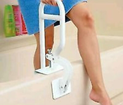 Handgreep voor op de badrand staal - dwarsrichting