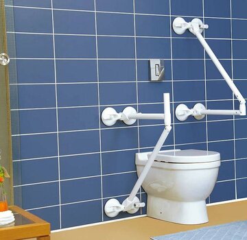 Toiletbeugel op 4 zuignappen