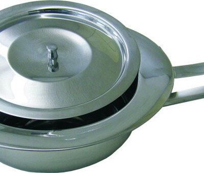 Metalen po met deksel