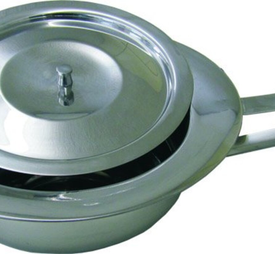 Metalen po met deksel