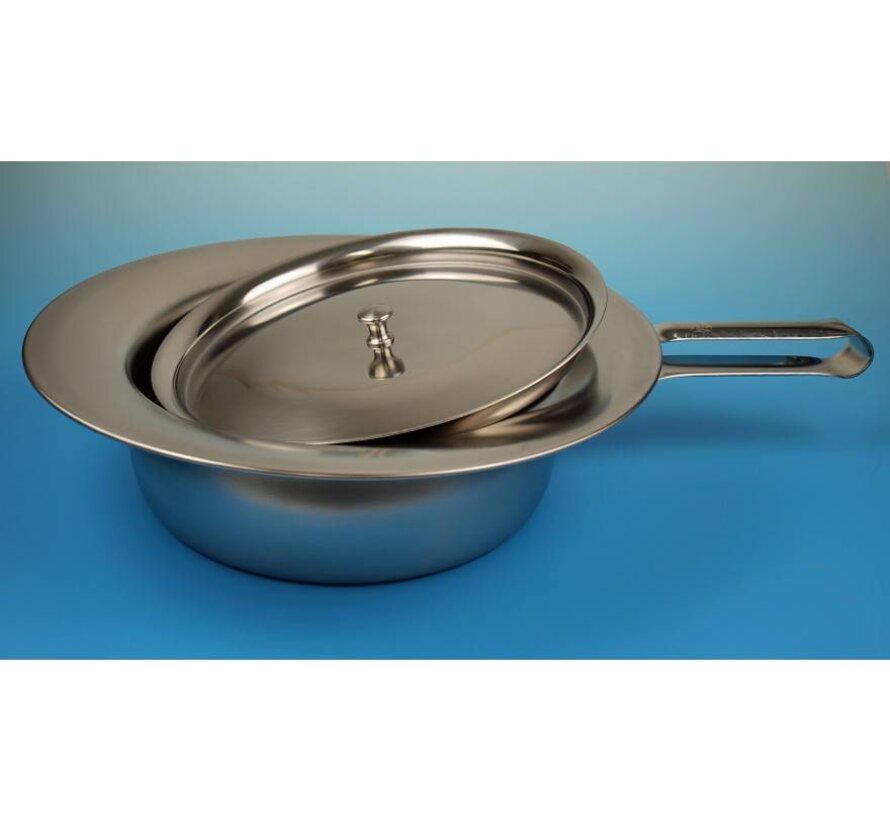 Metalen po met deksel