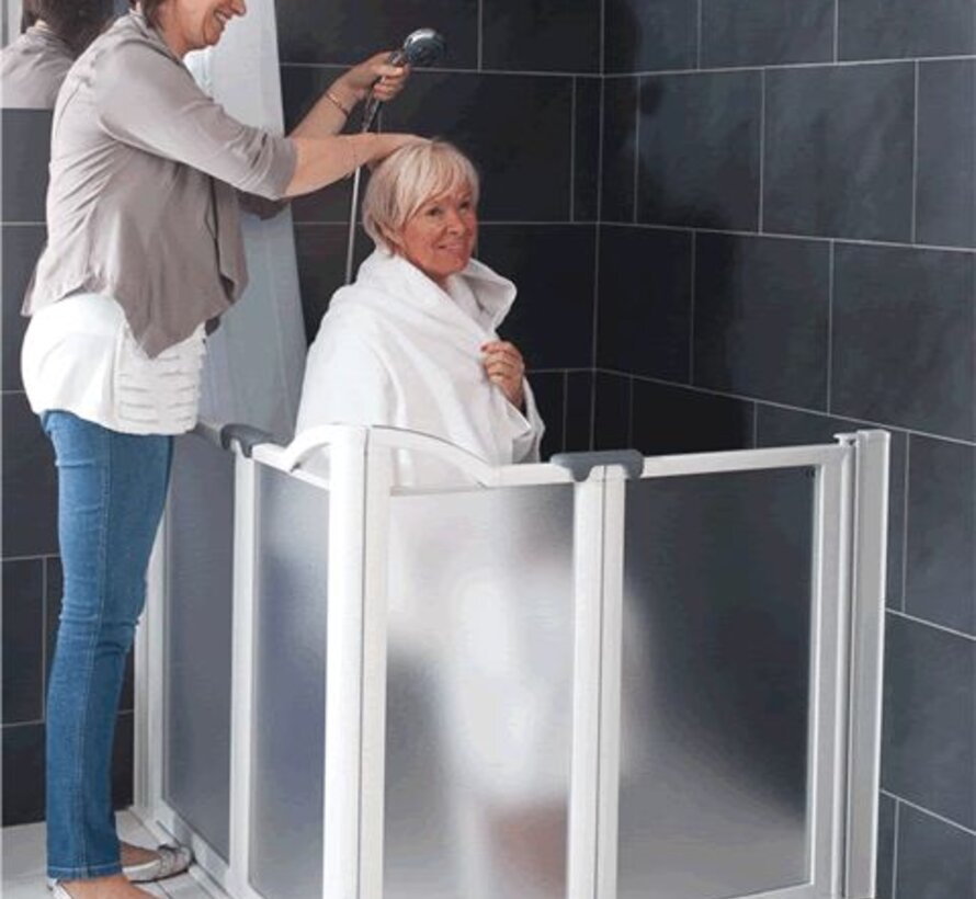 Douchescherm Evolution vrijstaand 3 delen