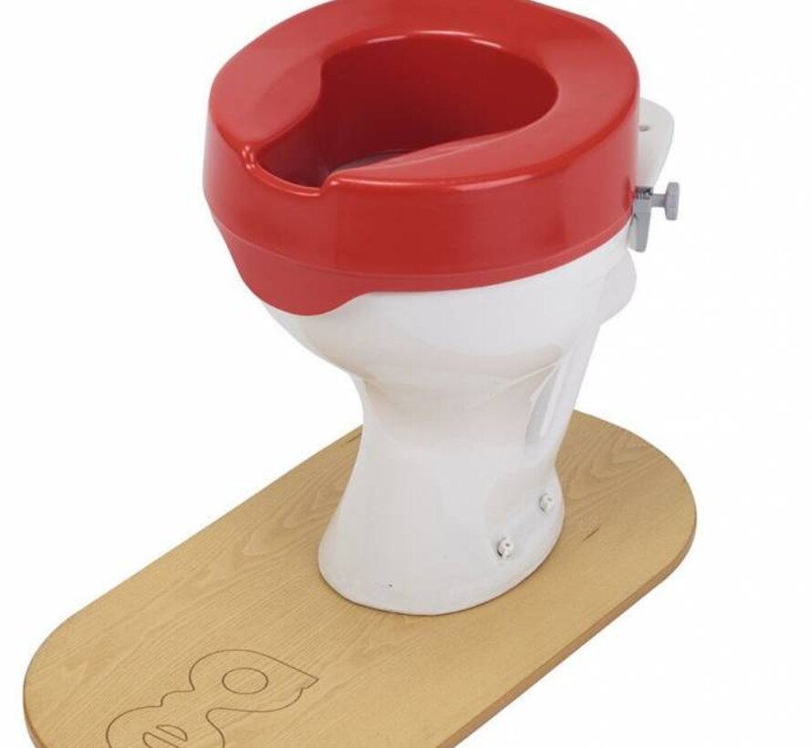 Toiletverhoger in contrastkleur