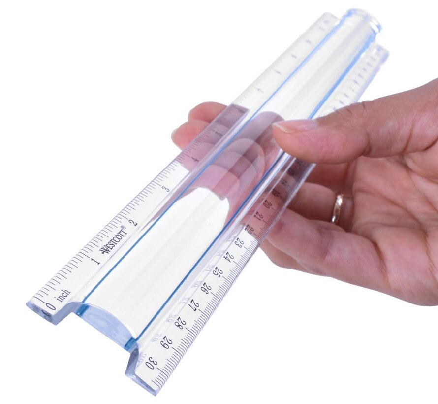 Leesliniaal (vergroting x 2,5), lengte 31 cm