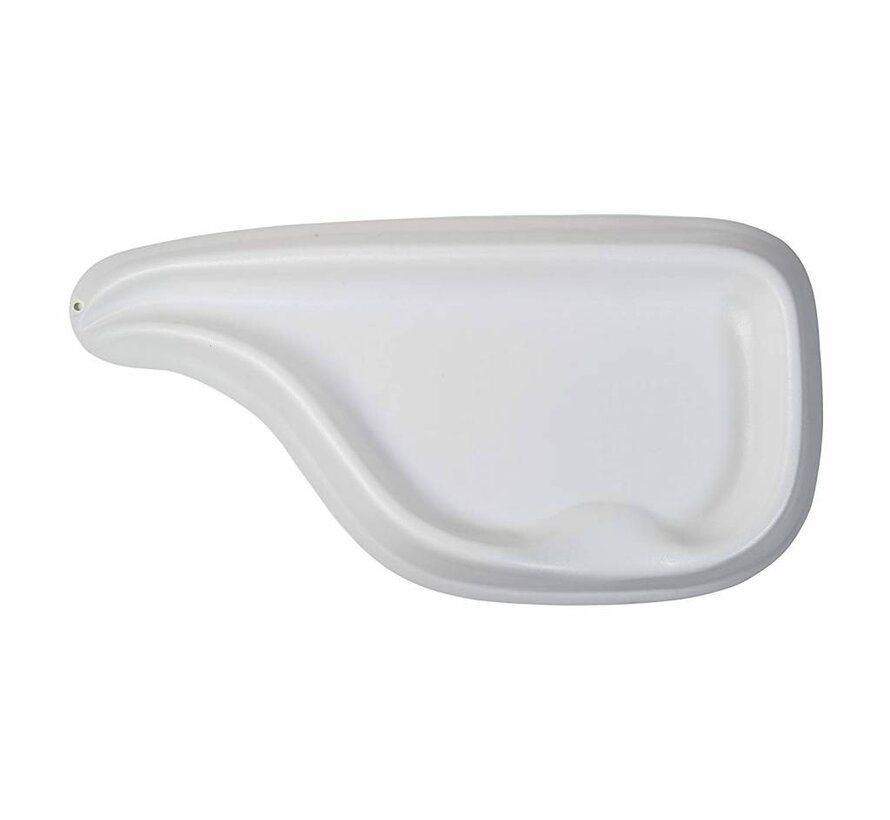 Voorgevormde haarwasbak voor gebruik aan wastafel