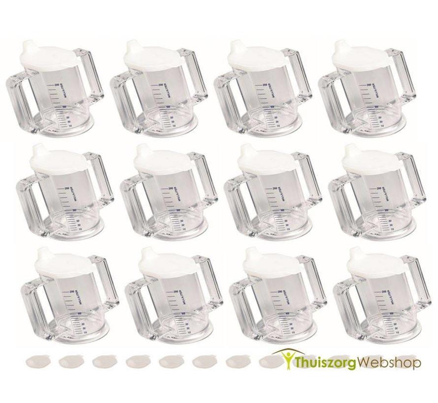 Handycup® institution 80° transparant (per 12)