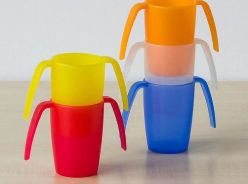 Beker met dubbel handvat