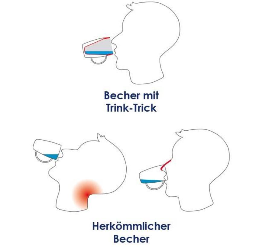 Isolerende beker trechtervorm met 1 handvat