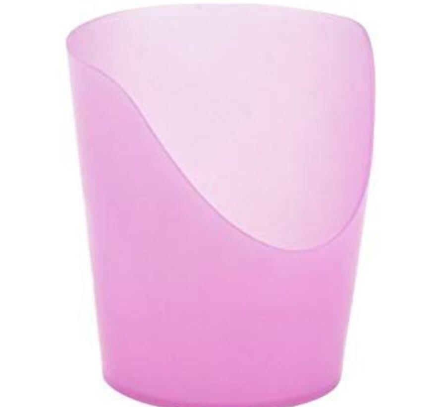 Flexibele beker met neusuitsparing