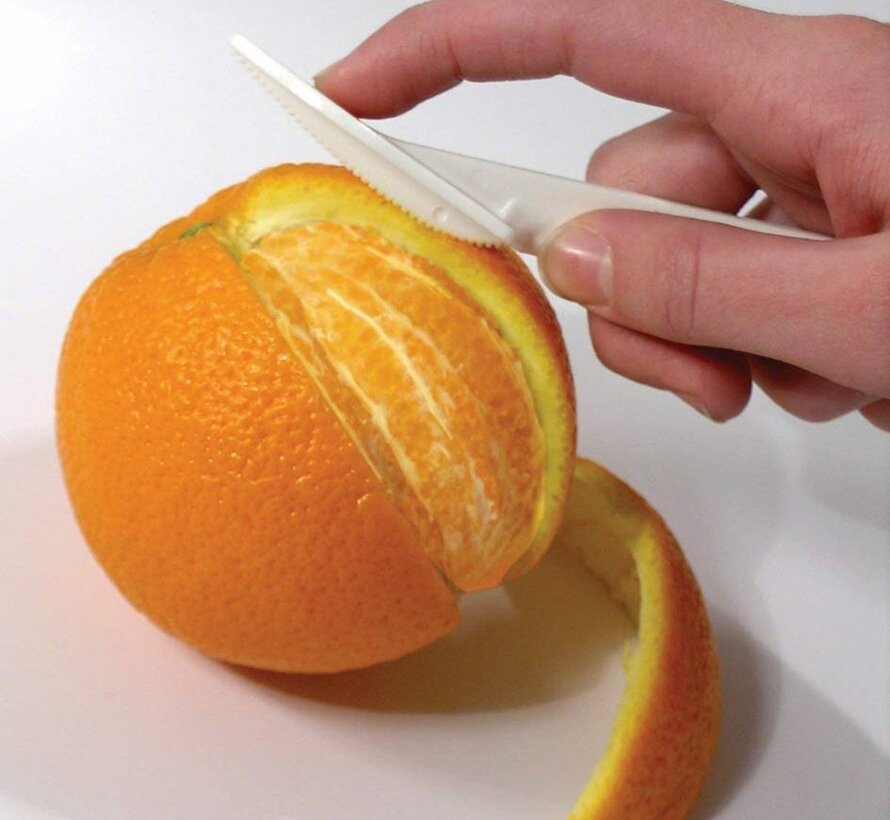 Ergonomische sinaasappelschiller