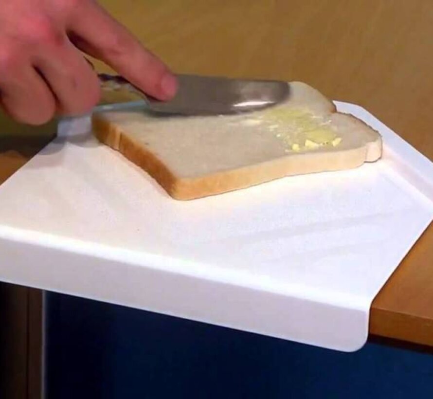Eenhandig broodsmeerplank met opstaand rand