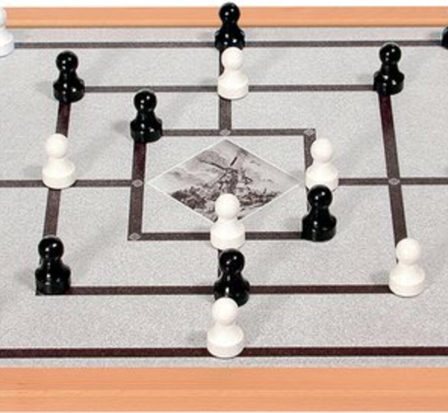 Vergroot damspel met pionnen - magnetisch