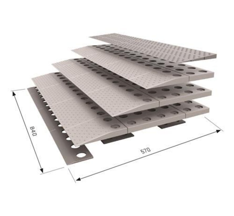 Modulaire drempelhulp kunststof