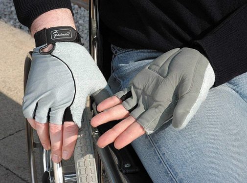 Rolstoelhandschoenen met gel palm