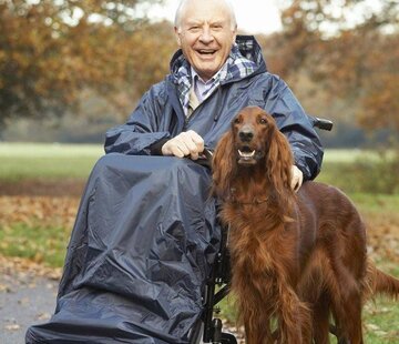 Regencape met mouwen