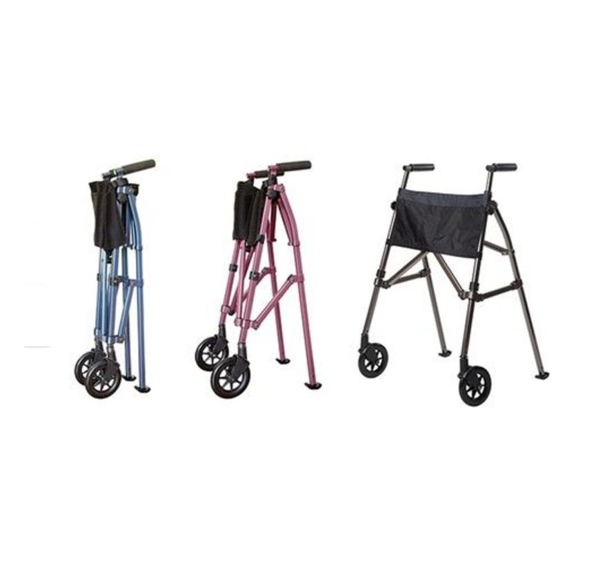 Lichtgewicht rollator met 2 wielen en 2 gliders 3,2 kg