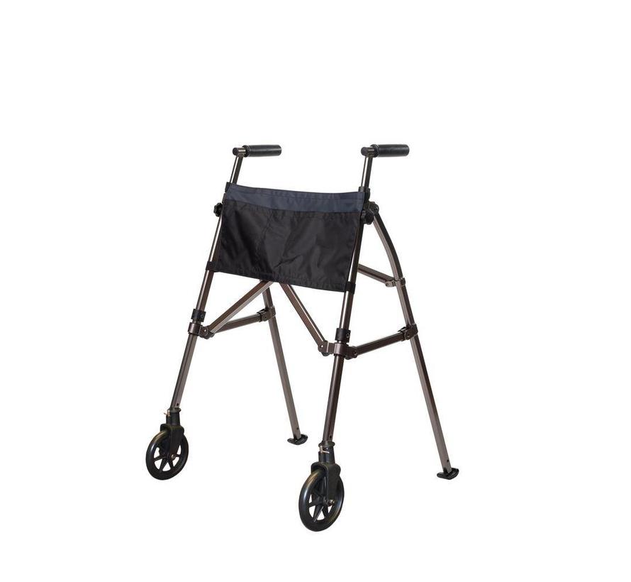 Lichtgewicht rollator met 2 wielen en 2 gliders 3,2 kg