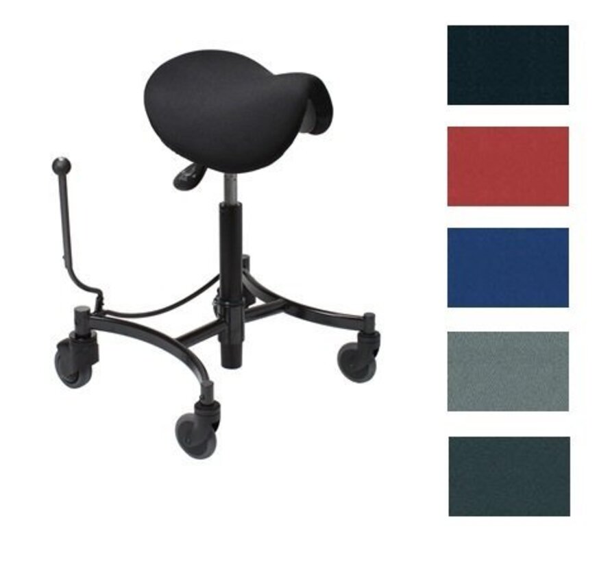 Trippel/werkstoel voor zit en stand Vela Salsa met centrale rem