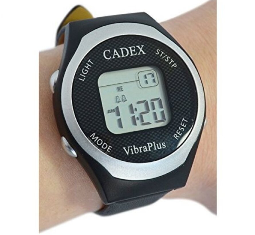 Medicijnhorloge met 8 alarmfuncties: trillen, geluid of beide