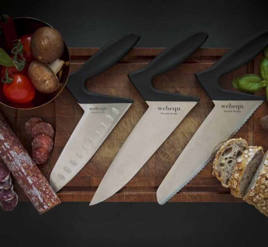 Webequ® Ergonomische keukenmessen met Soft Touch