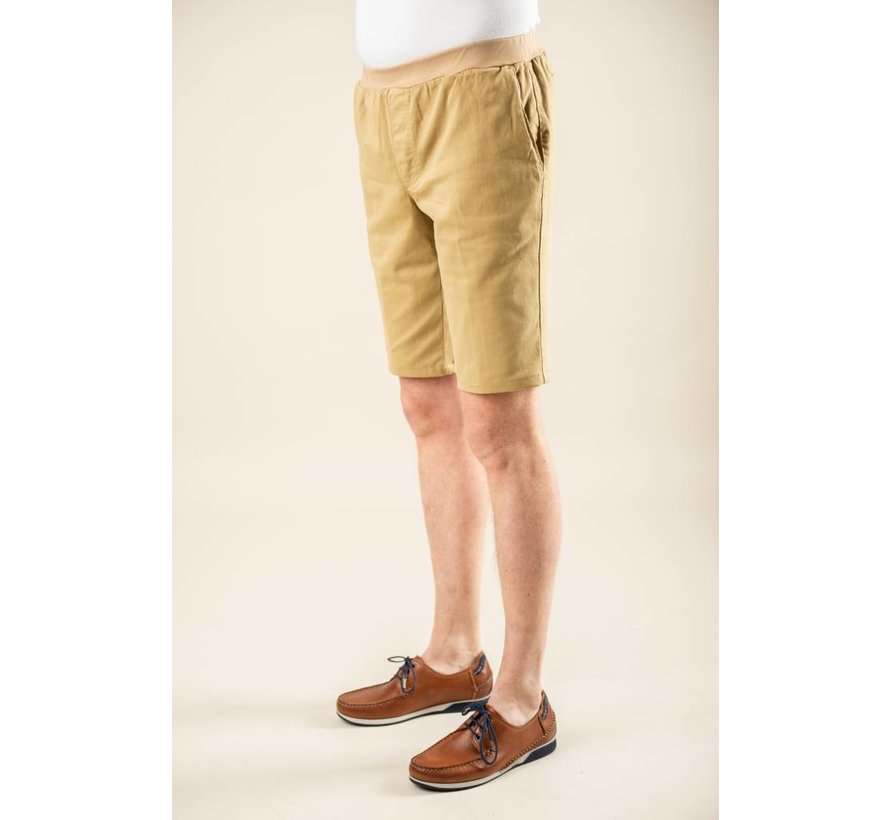 Camel short met elastiek heren